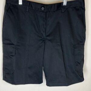 NWT EDWARDS 12 Black Unisex Cargo Poly Cotton Utility Shorts